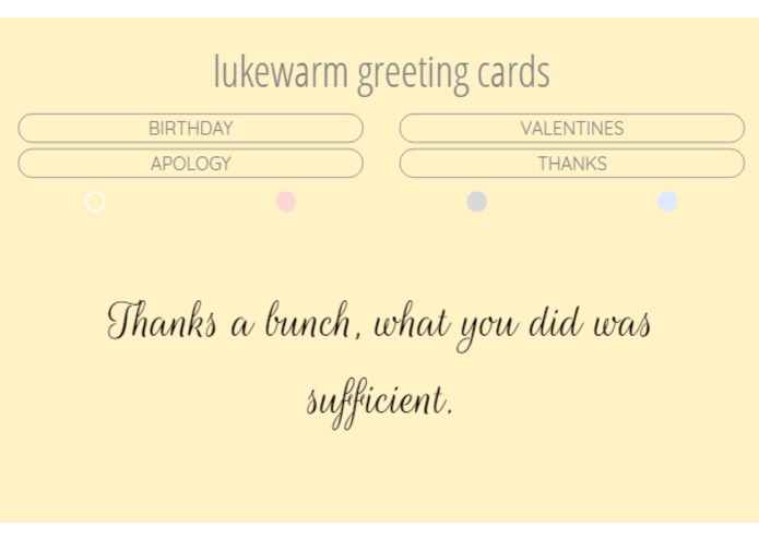 Lukewarm Greeting Cards – screenshot 4
