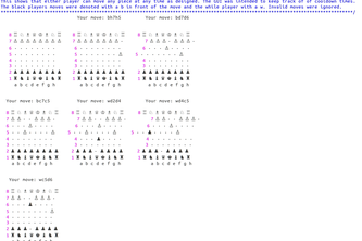 Aggressive chess (table 29A)