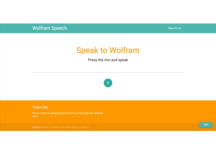Wolfram Speech – screenshot 1