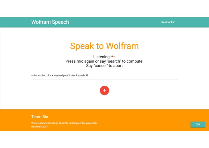 Wolfram Speech – screenshot 2