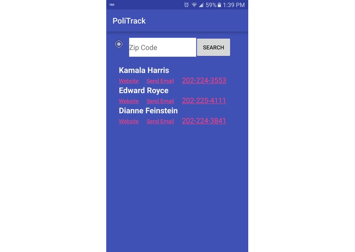 PoliTrack – screenshot 1