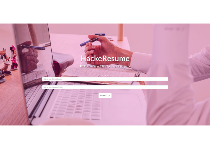 HackeResume – screenshot 1