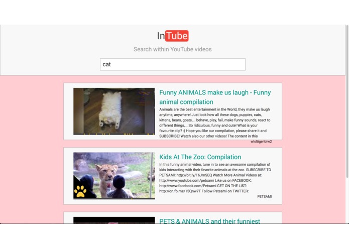InTube – screenshot 1