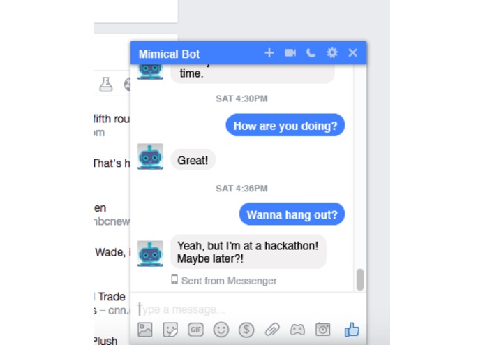 Mimical Bot – screenshot 2