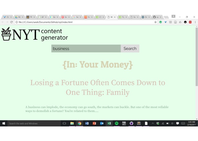 New York Times Content Generator – screenshot 6