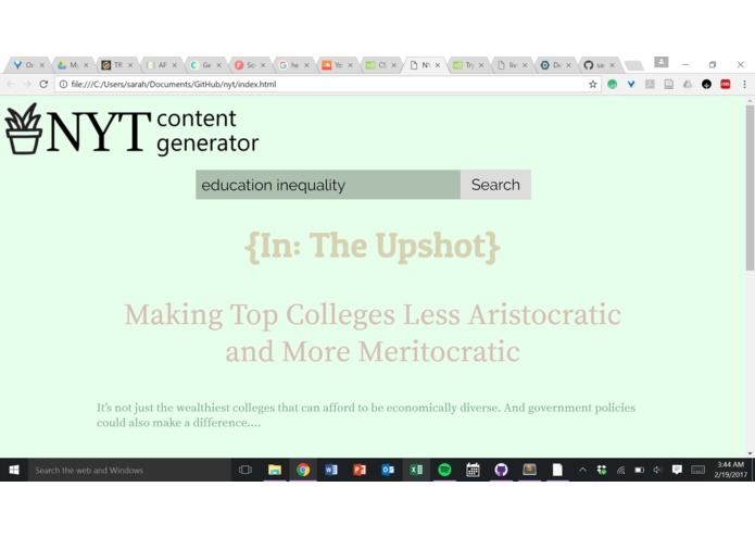New York Times Content Generator – screenshot 7