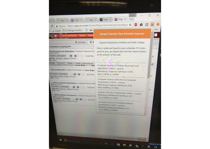 VT GCal – screenshot 3