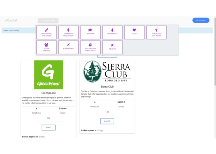GiftBucket – screenshot 2