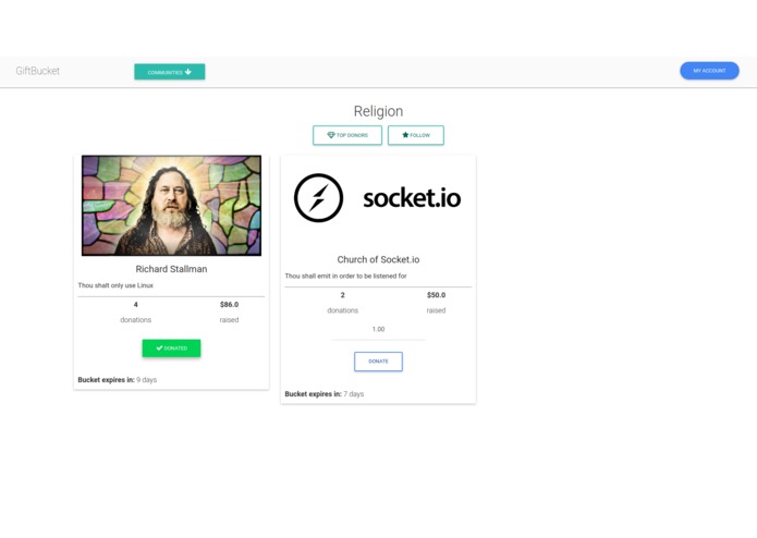 GiftBucket – screenshot 4