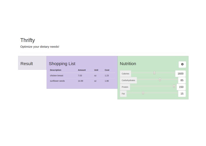 thrifty – screenshot 1