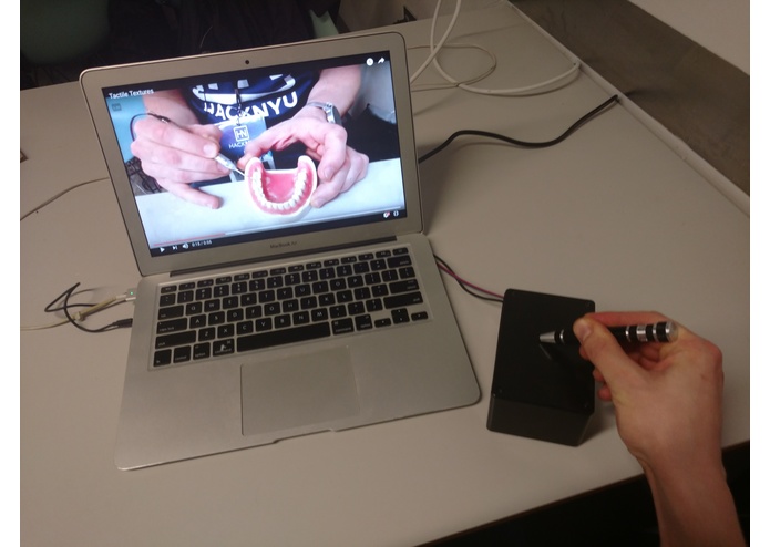 Tactile video for dental simulations – screenshot 1