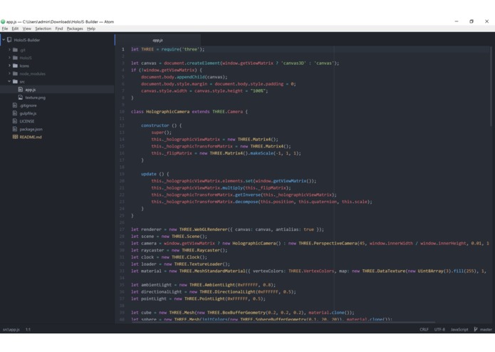 HoloJS-Builder – screenshot 3