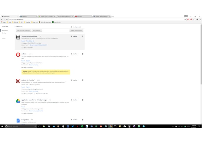 YouTube to MP3 Chrome Extension – screenshot 1