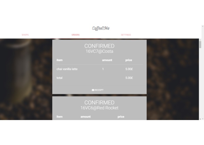 Coffee2Me – screenshot 6