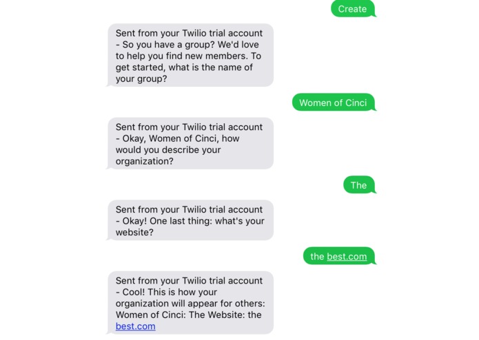 GroupFind – screenshot 1