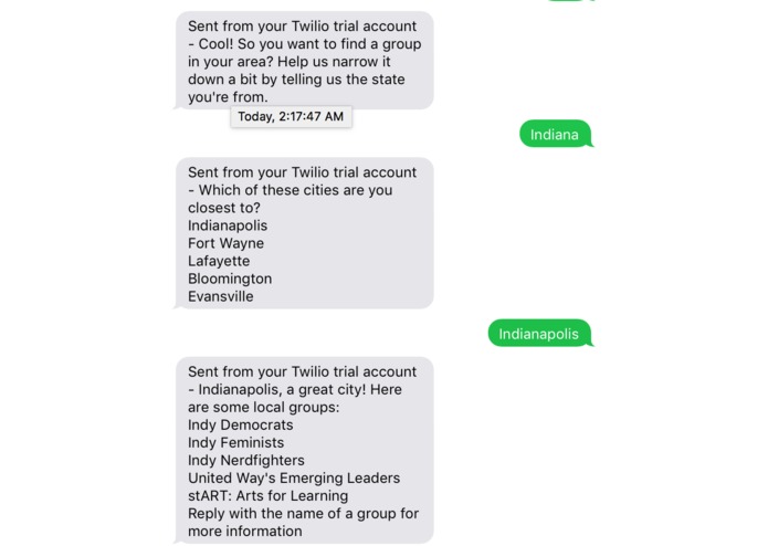 GroupFind – screenshot 2