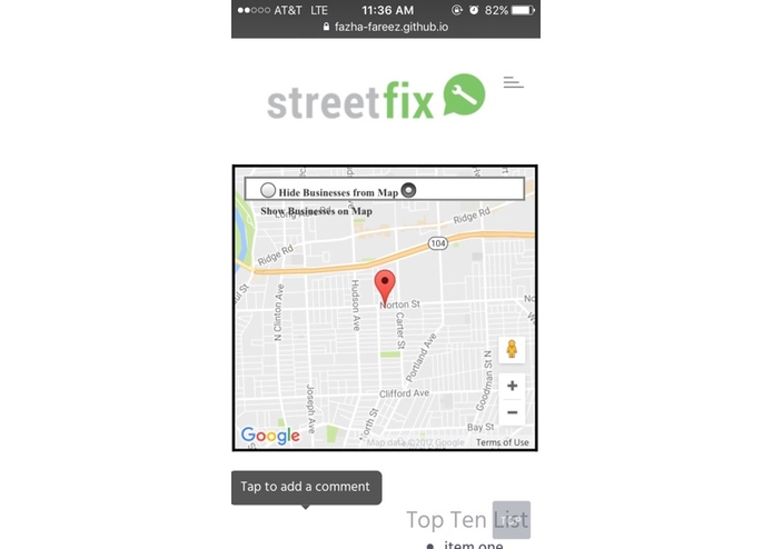 StreetFix – screenshot 2
