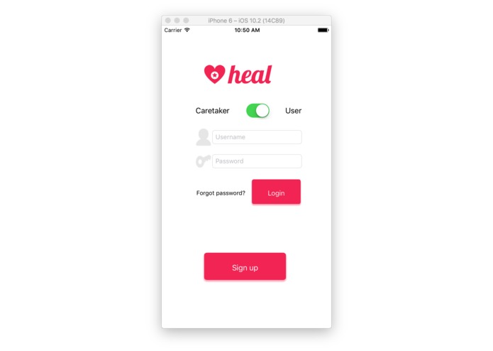 Heal-App – screenshot 1