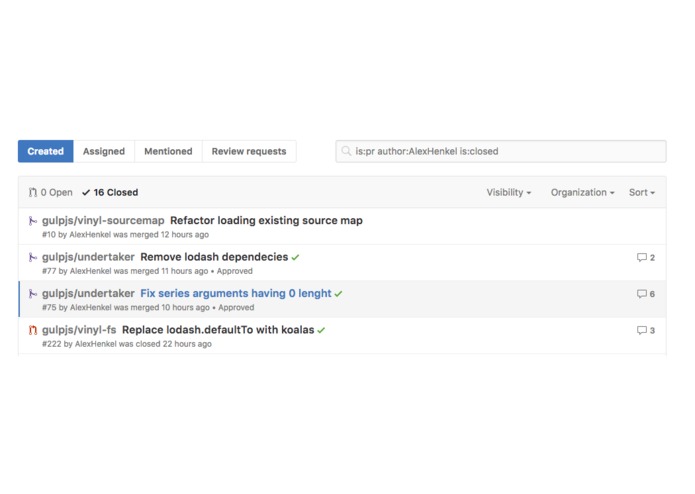 GulpJs contribution – screenshot 1