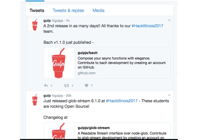 GulpJs contribution – screenshot 2