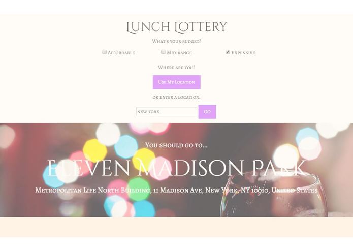 Lunch Lottery – screenshot 1
