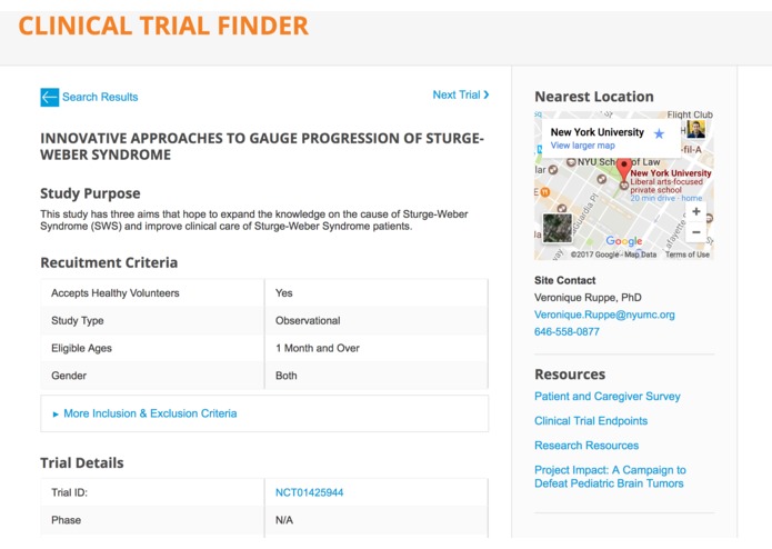 Clinical Trial Finder – screenshot 2