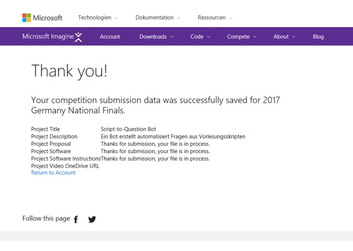Script to question Bot – screenshot 1
