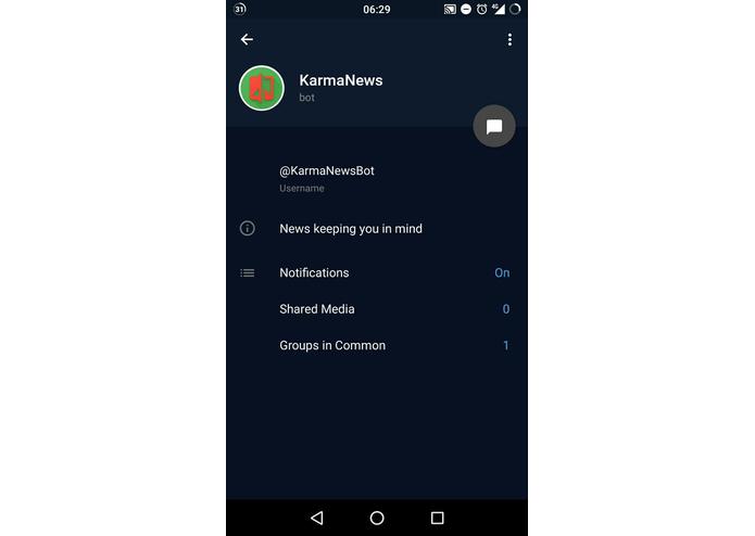 KarmaNews Telegram bot – screenshot 1