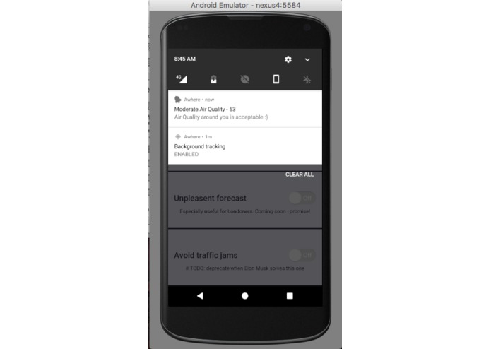 Awhere – screenshot 1