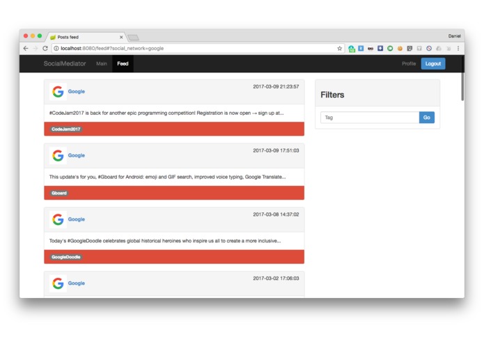 socialmediator – screenshot 4