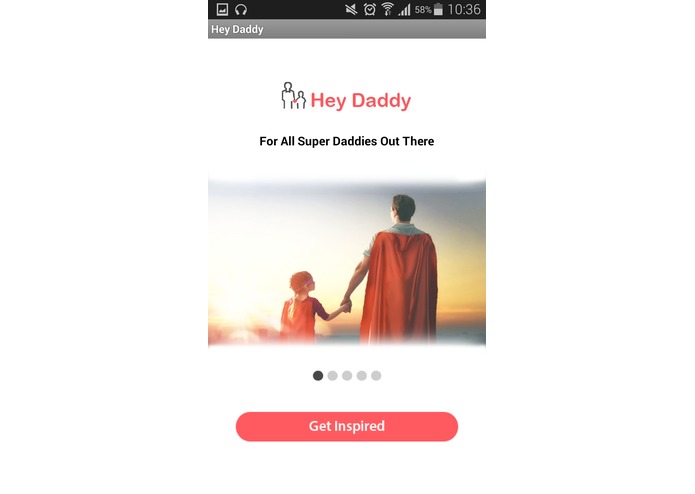 Hey Daddy Mobile App – screenshot 1