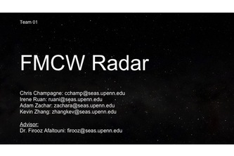 Team 01 - FMCW Radar