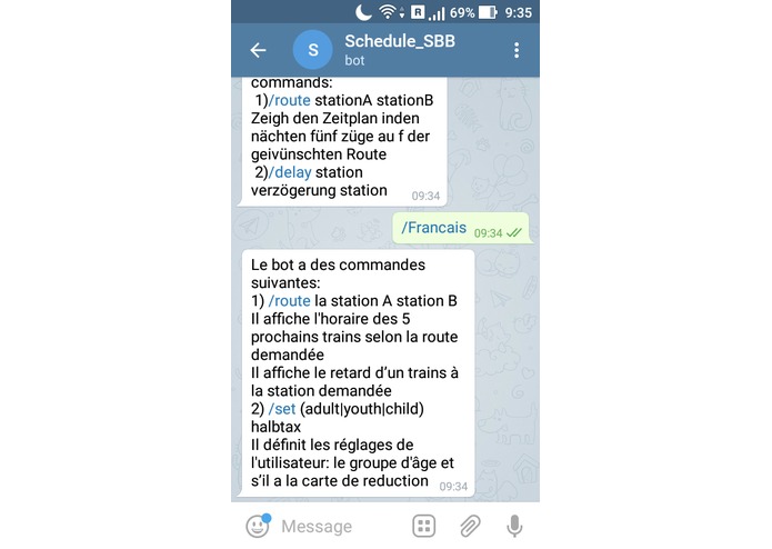 Sbb schedule bot – screenshot 4