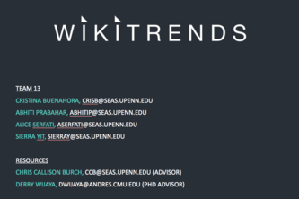 Team 13: WikiTrends