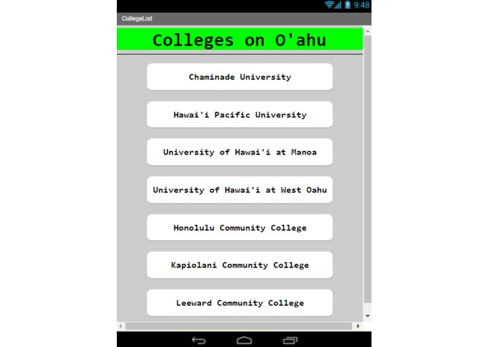 Oahu College Finder – screenshot 2