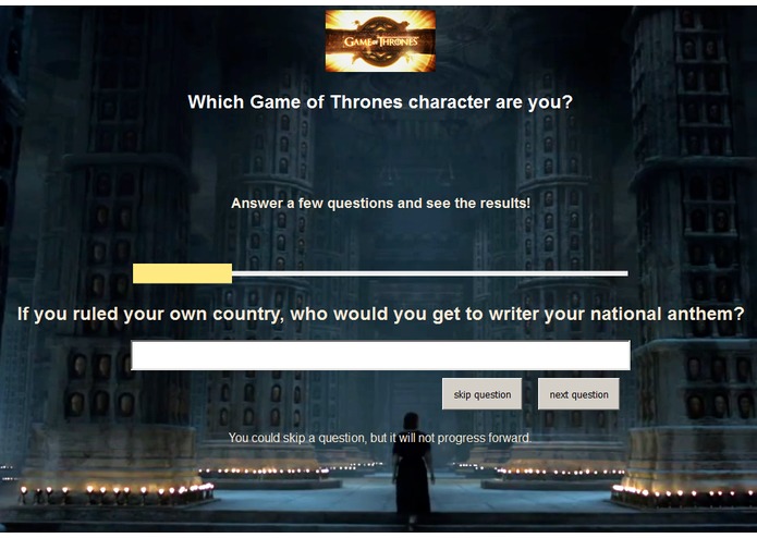 GameOfThronesCharacterMatcher – screenshot 1