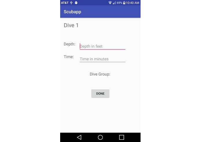 Scubapp – screenshot 1