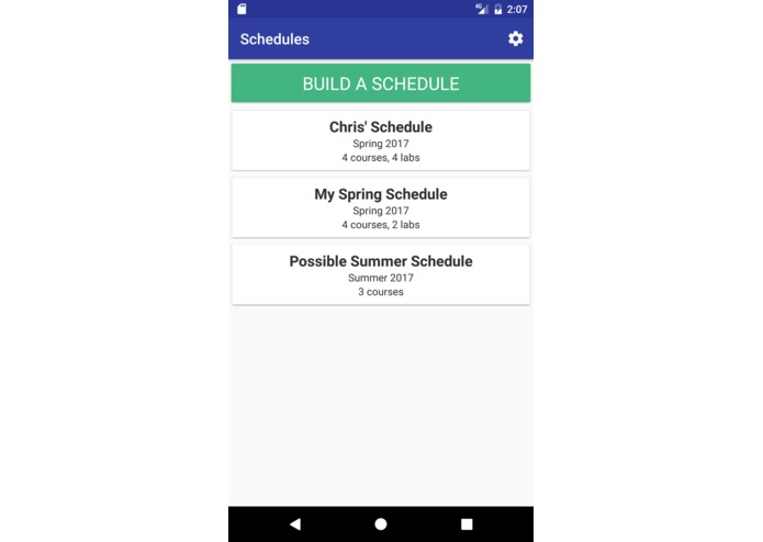 College Schedule Builder Enhancements – screenshot 3