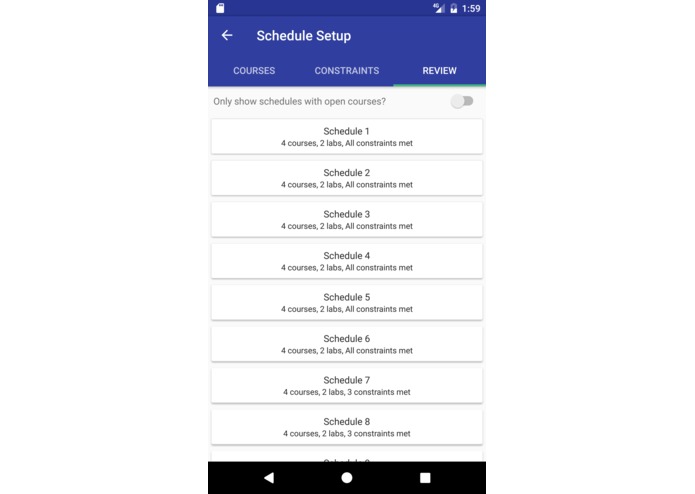 College Schedule Builder Enhancements – screenshot 5