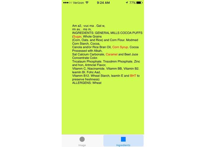 Ingredient Scanner – screenshot 2
