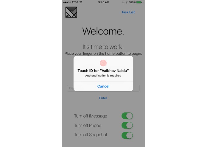 TouchID – screenshot 2