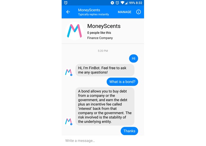 FinBot – screenshot 1
