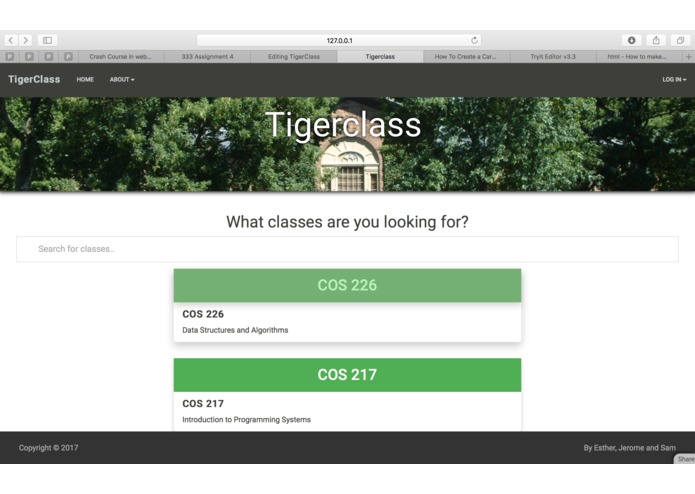 TigerCourse – screenshot 1
