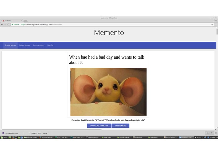 Memento – screenshot 2