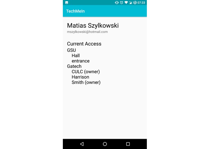 TechMeIn – screenshot 2