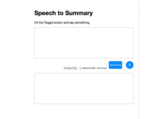 T83 SpeechToSummary – screenshot 1