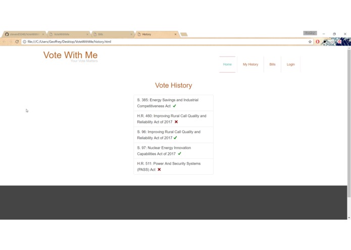 VoteWith.me – screenshot 3