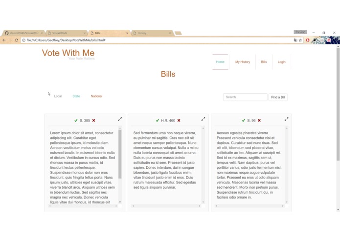VoteWith.me – screenshot 2