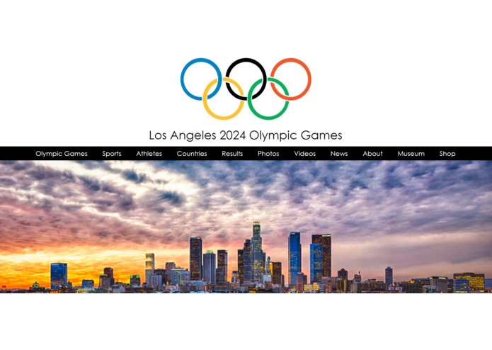 LA 2024 Olympic Games Website – screenshot 1