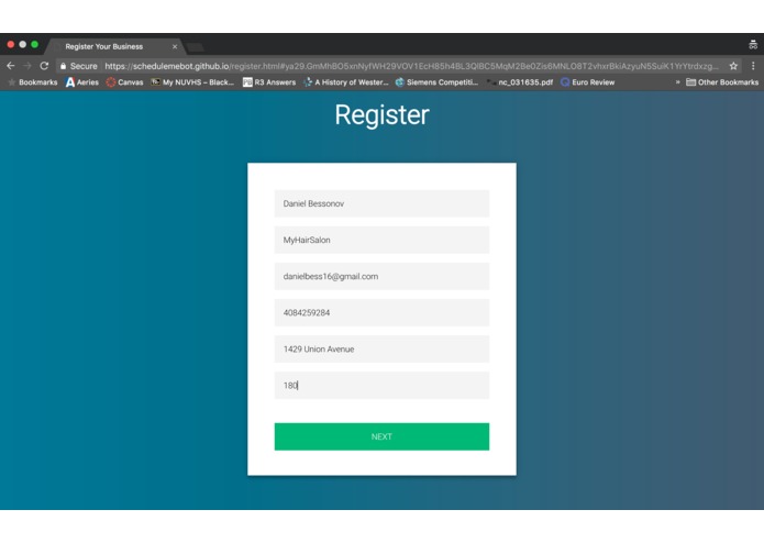 ScheduleMe – screenshot 2